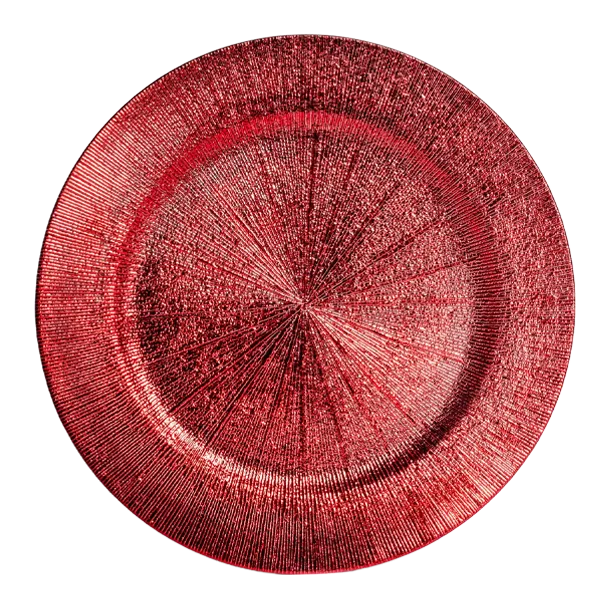 Bajo plato Rojo Glam